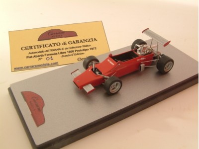 Fiat Abarth Formula Libre 1800 Prototipo Rosso - Red 1972 - Standard Built 1:43
